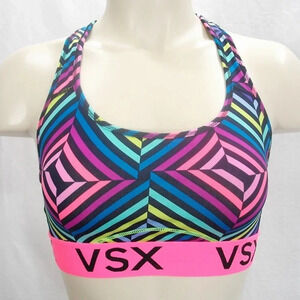 XS X-SMALL Victoria's Secret VSX‎ Wire Free Sports Bra Multicolor